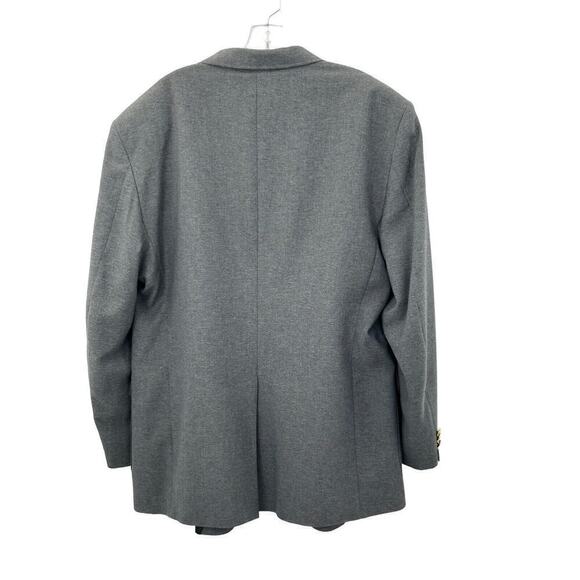 David Taylor Sport Coat Blazer Mens 48L Gray Gold Button Detail - Picture 3 of 16